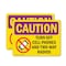 Signmission Radiation & Laser Sign, 5 in H x 7 in W, Vinyl Decal, Rectangle OS-2PACK-CR-D-57-L-10193 - alternate 1